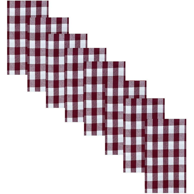 Farmhouse 20 in. x 20 in. Black and White Gingham Cotton Napkins (4-Pack) Farmhouse 20 in. x 20 in. Black and White Gingham Cotton Napkins (4-Pack)
