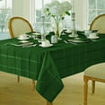 thumbnail image 1 of Newbridge Hunter Green Elegance Plaid 52 x 70 inch Rectangle Fabric Dining Room Party Tablecloth, 1 of 4