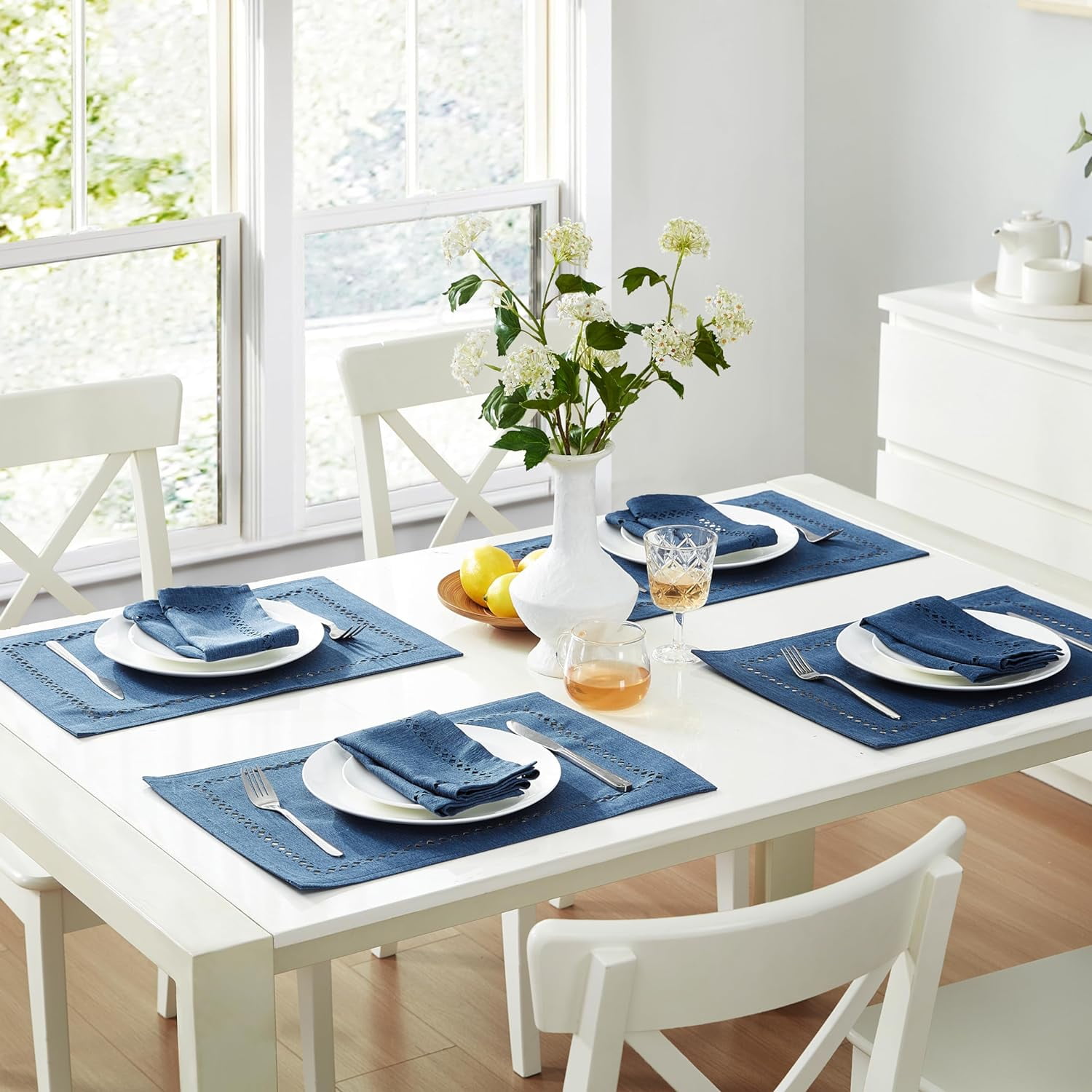 Newbridge Provence Summer Lattice Cutwork Solid Color Textured