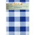 thumbnail image 1 of Newbridge Round Vinyl Flannel Backed Tablecloth, 70 Inch, Blue Buffalo Check, Indoor Outdoor Vinyl Waterproof Table Cloth, Cottage Gingham Print, 1 of 3