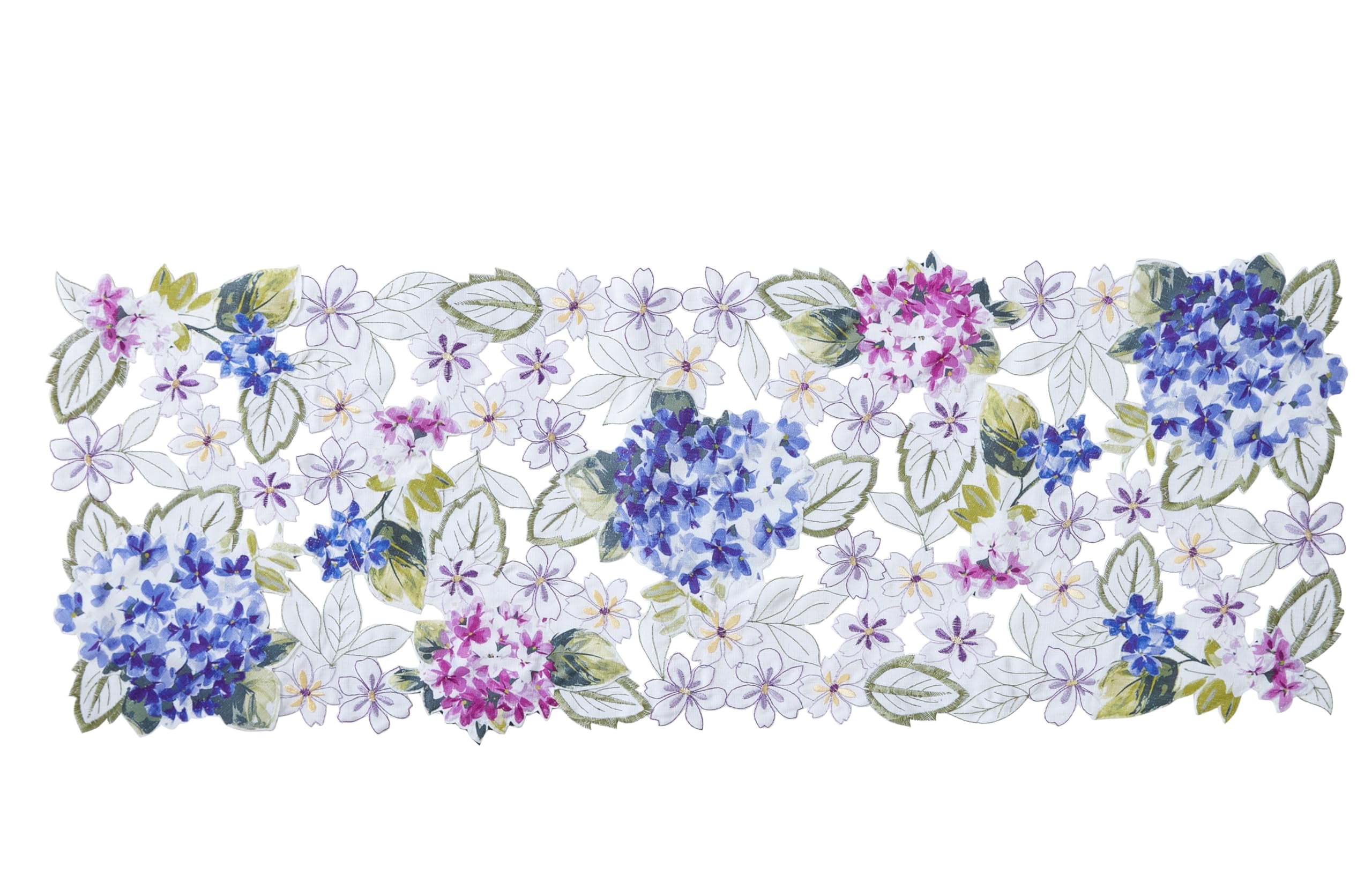 その他 hydrangea0223 Newbridge Spring Hydrangea Embroidered Center Piece, Spring