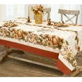 thumbnail image 1 of Newbridge Thanksgiving Autumn Pumpkin Festival Bordered Rectangle Fabric Tablecloth, 60 x 120 inch, 1 of 10