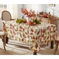 thumbnail image 1 of Newbridge Thanksgiving Fall Acorn and Leaf Print 52 x 52 inch Square Vinyl Tablecloth with Flannel Backing, 1 of 7