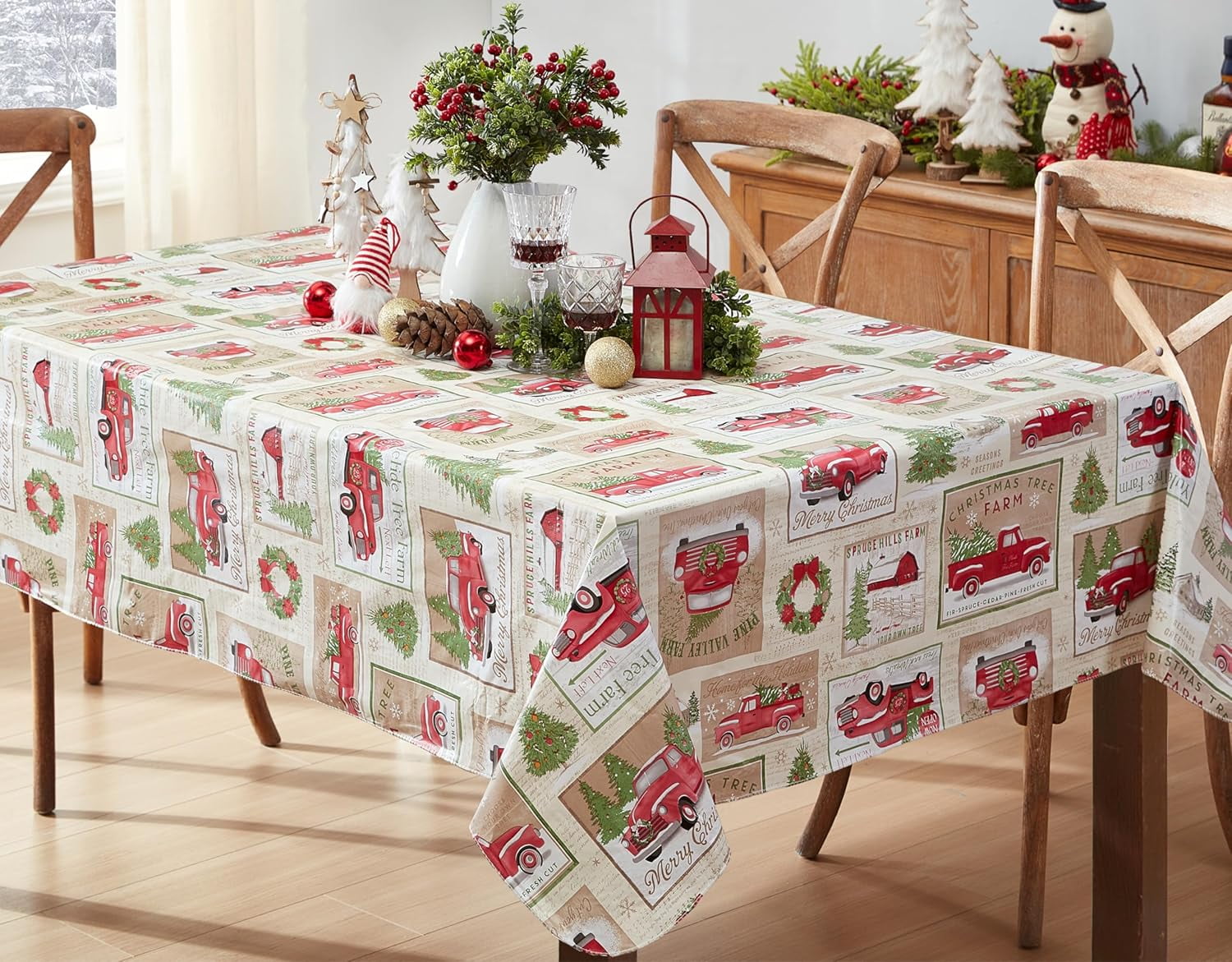 Flannel backed tablecloth discount