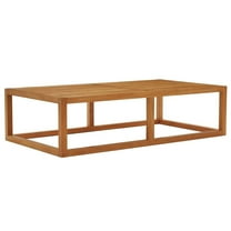 Modway Newbury Outdoor Patio Premium Grade A Teak Wood Coffee Table in Natural