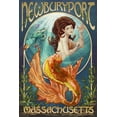 thumbnail image 1 of Newburyport, Massachusetts, Mermaid (24x36 Giclee Gallery Art Print, Vivid Textured Wall Decor), 1 of 3