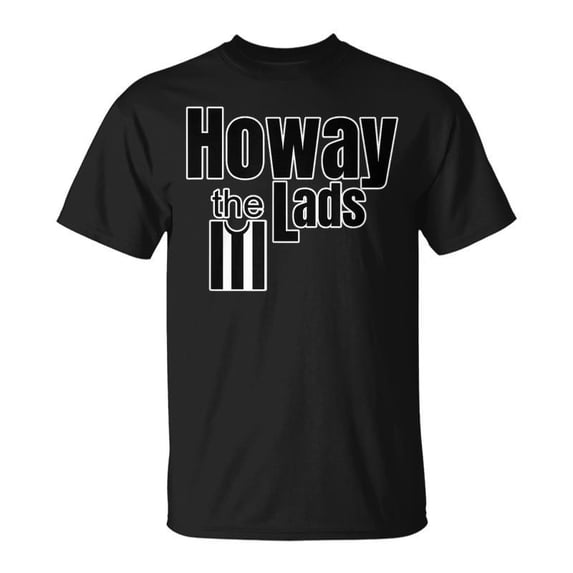 Newcastle Fan Howay The Lads Black And White TShirt