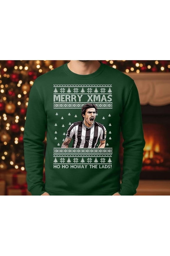 Newcastle Football Sweatshirt, Howay The Lads Inspired Jumper, Festive Soccer Fan Sweater Men And Women, Sweatshirt Size S-5Xl