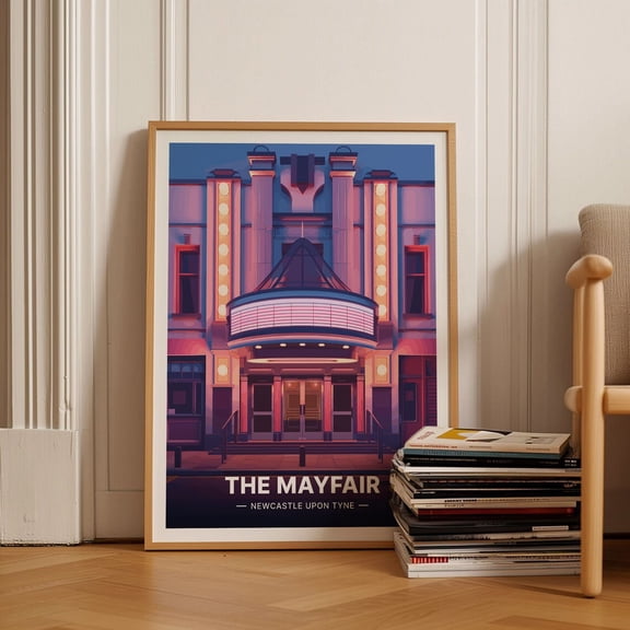 Newcastle Mayfair Ballroom Live Music Wall Art, Stretched Canvas 16x20in