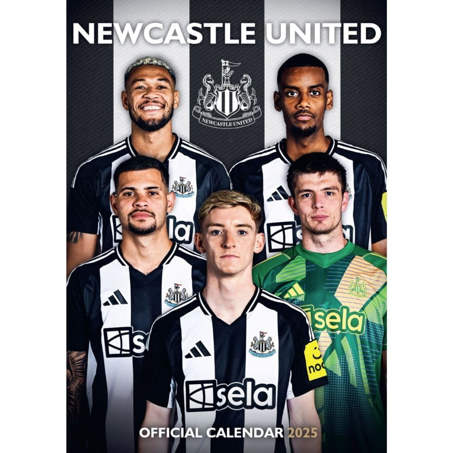 Newcastle United FC 2025 A3 Wall Calendar