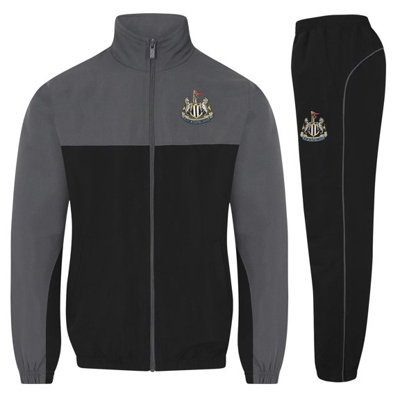 Newcastle United FC Mens Crest Two Tone Tracksuit