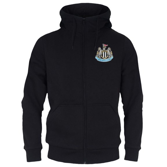 Newcastle United FC Mens Fleece Full Zip Hoodie