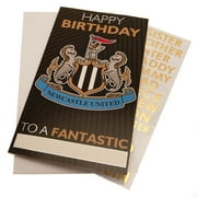 Newcastle United FC Personalised Birthday Card With Stickers