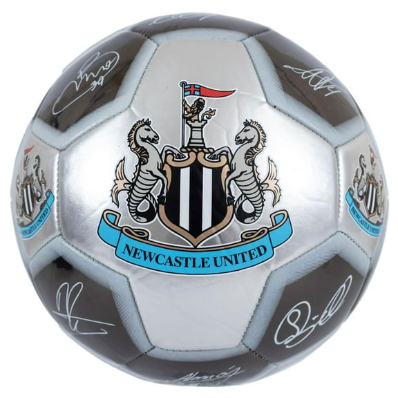 Newcastle United FC Signature Metallic Soccer Ball