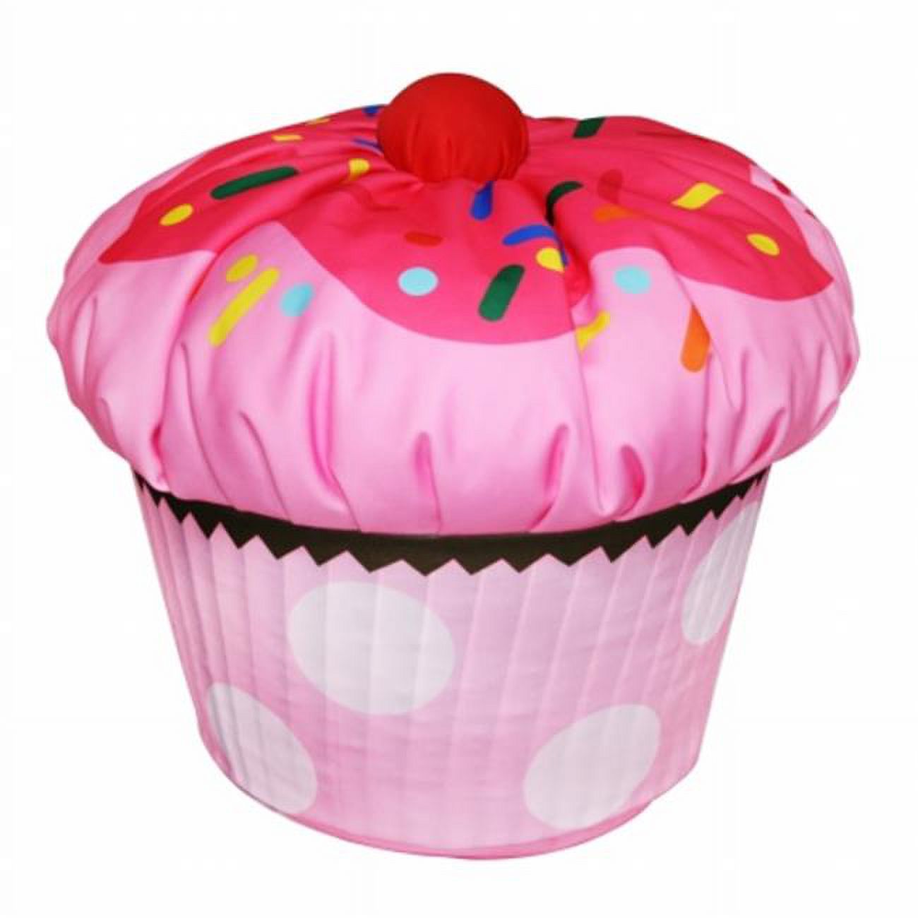 Newco Kids 31023 15&quot;L x 20&quot;W x 20&quot;H Fabric Cupcake Bean Bag - image 1 of 2