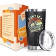 thumbnail image 1 of Neweleven Funny Fishing Tumbler 20oz – Gift for Fisherman Dad, Husband, or Grandpa – Don’t Be a Dumb Bass Cup, Birthday Present for Men, 1 of 8