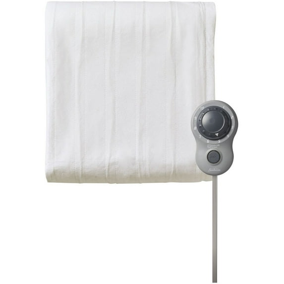 Newell Brands 2152732 Sunbeam Electric Mattress Pad, Full White