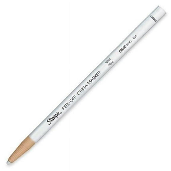 Newell Brands China Marker, Bullet Tip, White -  1 Dozen (652-02060)