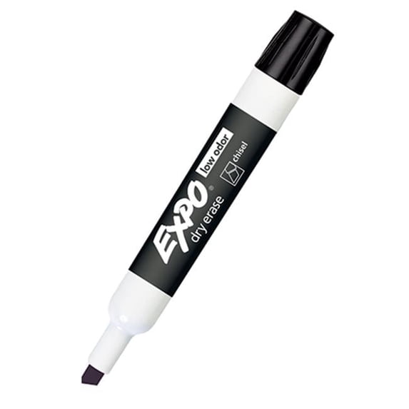Newell Corporation  Expo 2 Low Odor Dry Erase Marker Chisel Tip Black