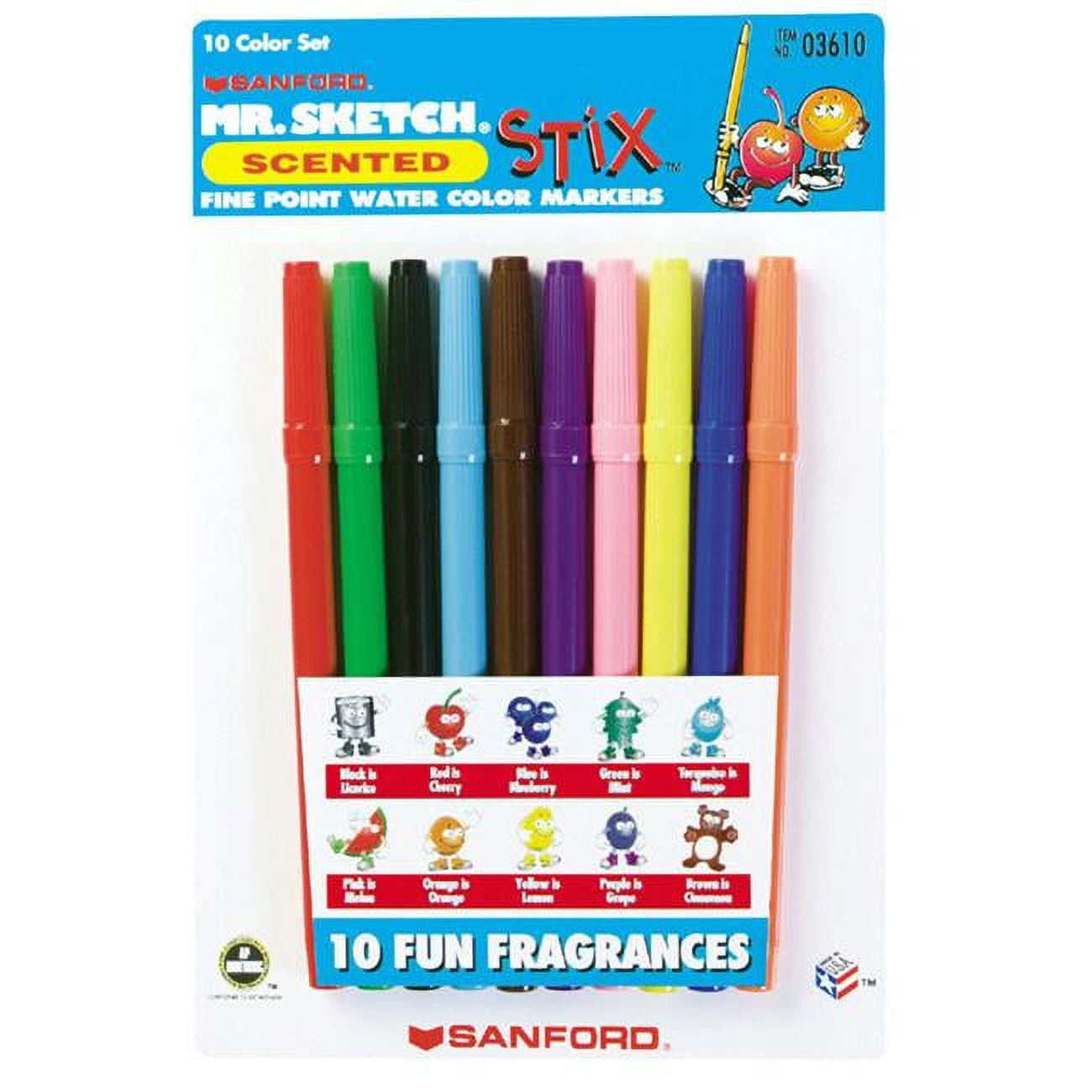 Newell Corporation Marker Set Mr Sketch Scented Stix-10 Color