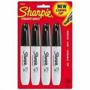 Newell Corporation Marker Set Sharpie Chisel Blk 4 Ct