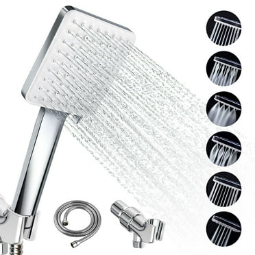 Newentor® Handheld High Pressure Shower Head, 6 Spray Modes/Settings Detachable Shower Head with  Hose and Shower Stand