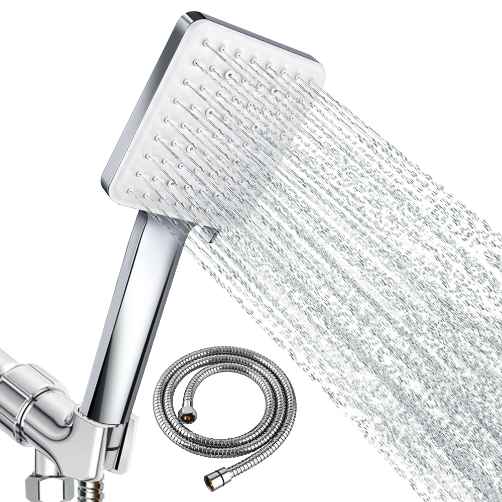Propeller Driven Handheld Shower Head High Pressure 360 Degrees