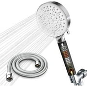 Newentor® Handheld High Pressure Shower Head, 6 Spray Modes/Settings Detachable Shower Head with Hose and Shower Stand