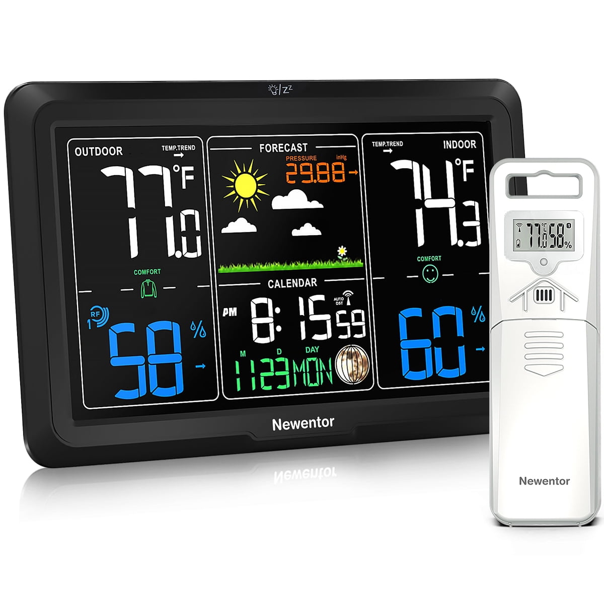 Newentor Q7 Weather Station Wireless Indoor Outdoor Thermometer
