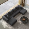 thumbnail image 1 of Newest 162" Oversized Cloud L-Shaped Sectional Sofa Set in Chenille for Ultimate Relaxation,Grey, 1 of 6