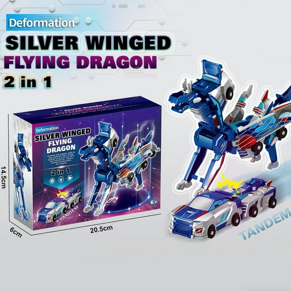 Newest 2 in 1 Magic Transformation Car Transforms into Horse Transformation Toys Magnetic Collision Deformation Car Gift