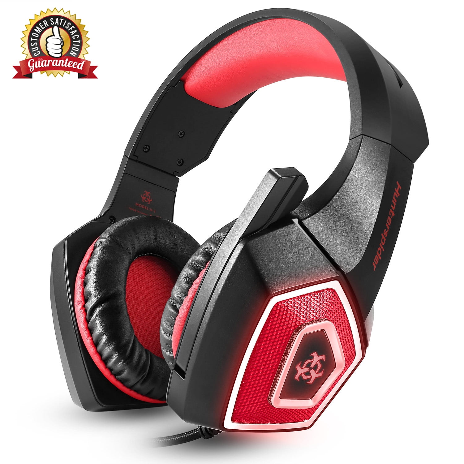 [Newest 2019 Upgraded] Gaming Headset Best for Xbox One, PS4, PC - 7.1 Best Surround Stereo Sound, Noise Cancelling Mic, 3.5mm Soft Breathing Over-Ear Game Headphones