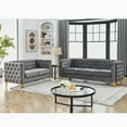 thumbnail image 1 of Newest 5-Piece Velvet Sofa Set (3+2 Seater) for Formal Living Room or Entertainment Space,Gray, 1 of 10