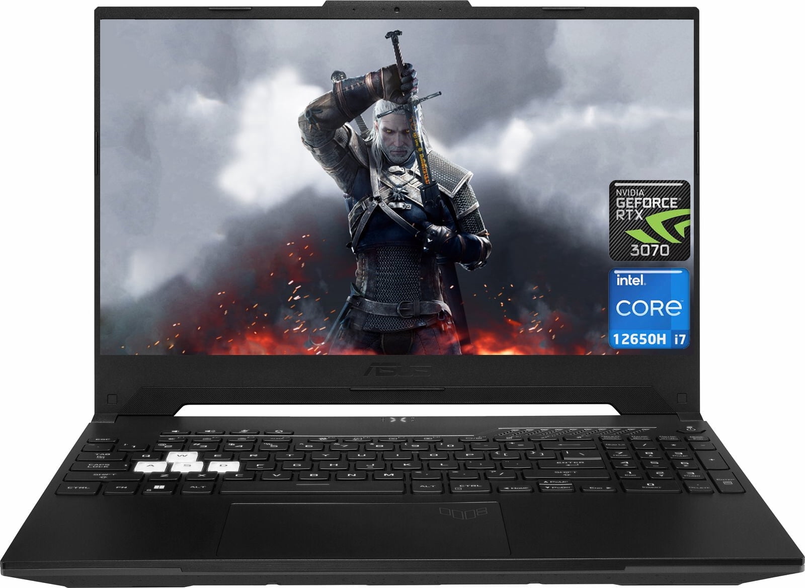 Newest ASUS TUF Dash Gaming Laptop, 15.6 inch FHD Display, Intel Core i7-12650H (10 Core), NVIDIA GeForce RTX 3070, 16GB DDR5 RAM, 1TB SSD, 144Hz Refresh Rate, Windows 11 Home, Off Black, Cefesfy