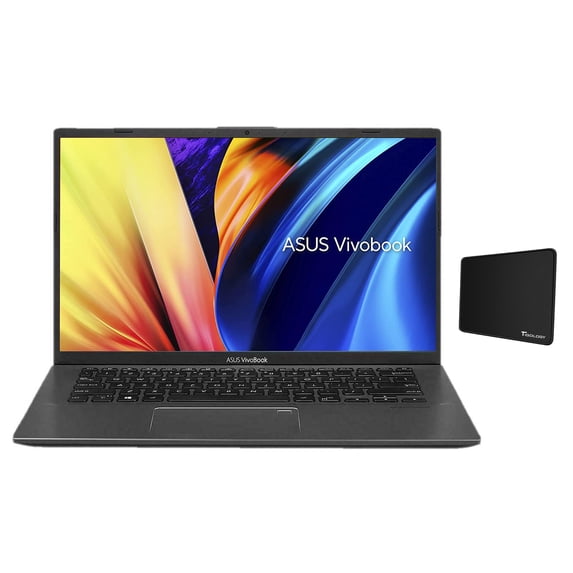 Newest ASUS VivoBook 14-inch FHD 1080p Laptop PC, AMD Ryzen 7 3700U, 12GB DDR4, 1TB PCIe SSD, Fingerprint Reader, Backlit Keyboard, AMD Radeon RX Vega 10 Graphics, W10 Home with Tigology Mousepad