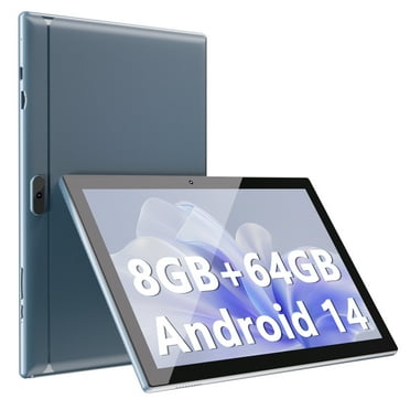 Newest Android 14 Tablet 10 inch, 8GB RAM 64GB ROM & 1TB Expandable Tablets, Quad-core 1.8Ghz Processer, 1280x800 IPS HD Touch Screen Tablet PC, 2.4G/5G Wifi6 BT 5.0, 8MP Dual Camera, 6000mAh Battery