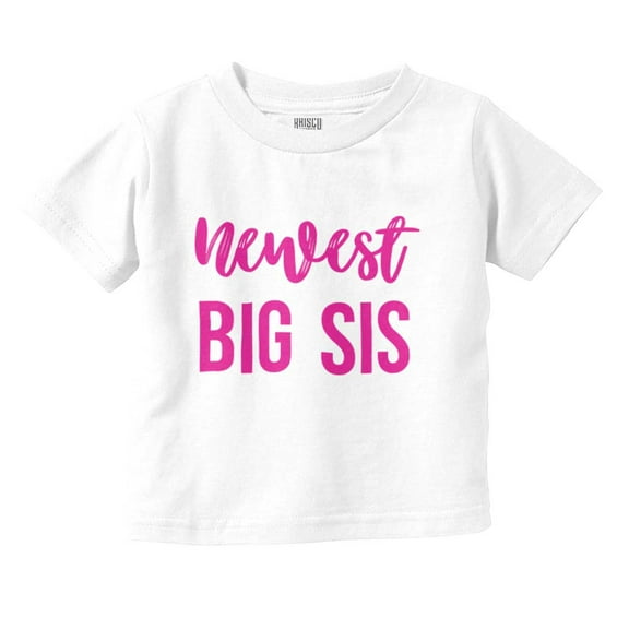 Newest Big Sis Sisters Older Sibling Youth T Shirt Tee Girls Infant Toddler Brisco Brands 5T