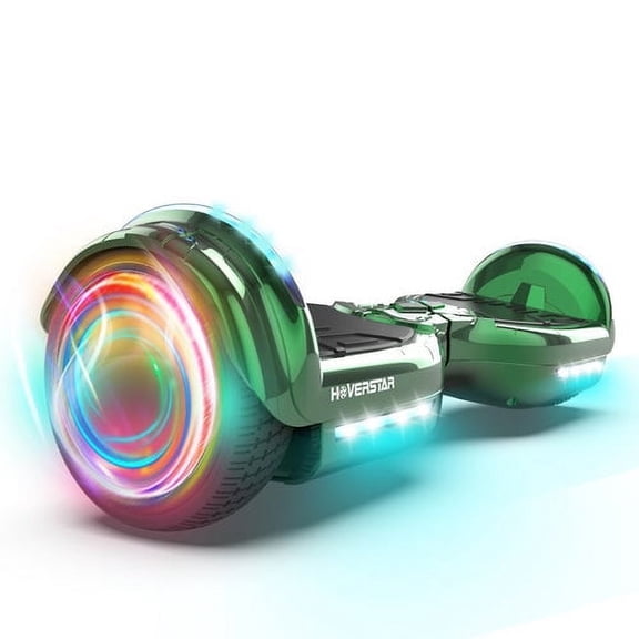 Newest Bluetooth Hoverboard, Chrome Color Hover Board Led Wheels Self Balancing Scooter with Built-in Speaker for Kids, Teenager