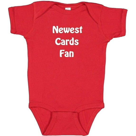 Newest Cards Cardinals Fan Cute Baby Boy Outfit Baseball Bodysuit (6 Months)