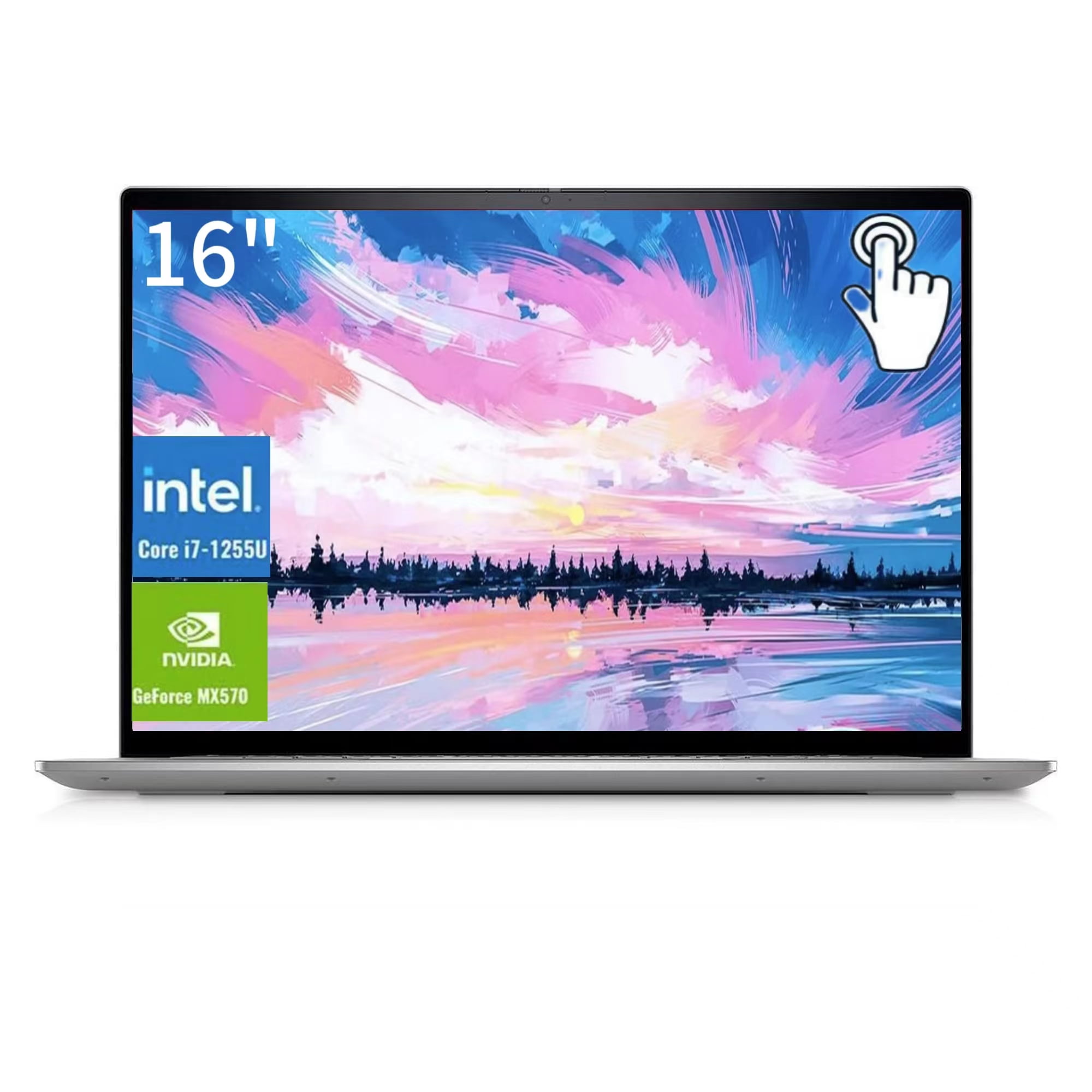 Newest Dell Inspiron 16 5620 Business Laptop, 16" FHD Touchscreen Display, 12th Gen Intel Core i7-1255U, 32GB RAM, 2TB SSD, NVIDIA GeForce MX570,Webcam, HDMI, Wi-Fi , Windows 11 Pro,Silver
