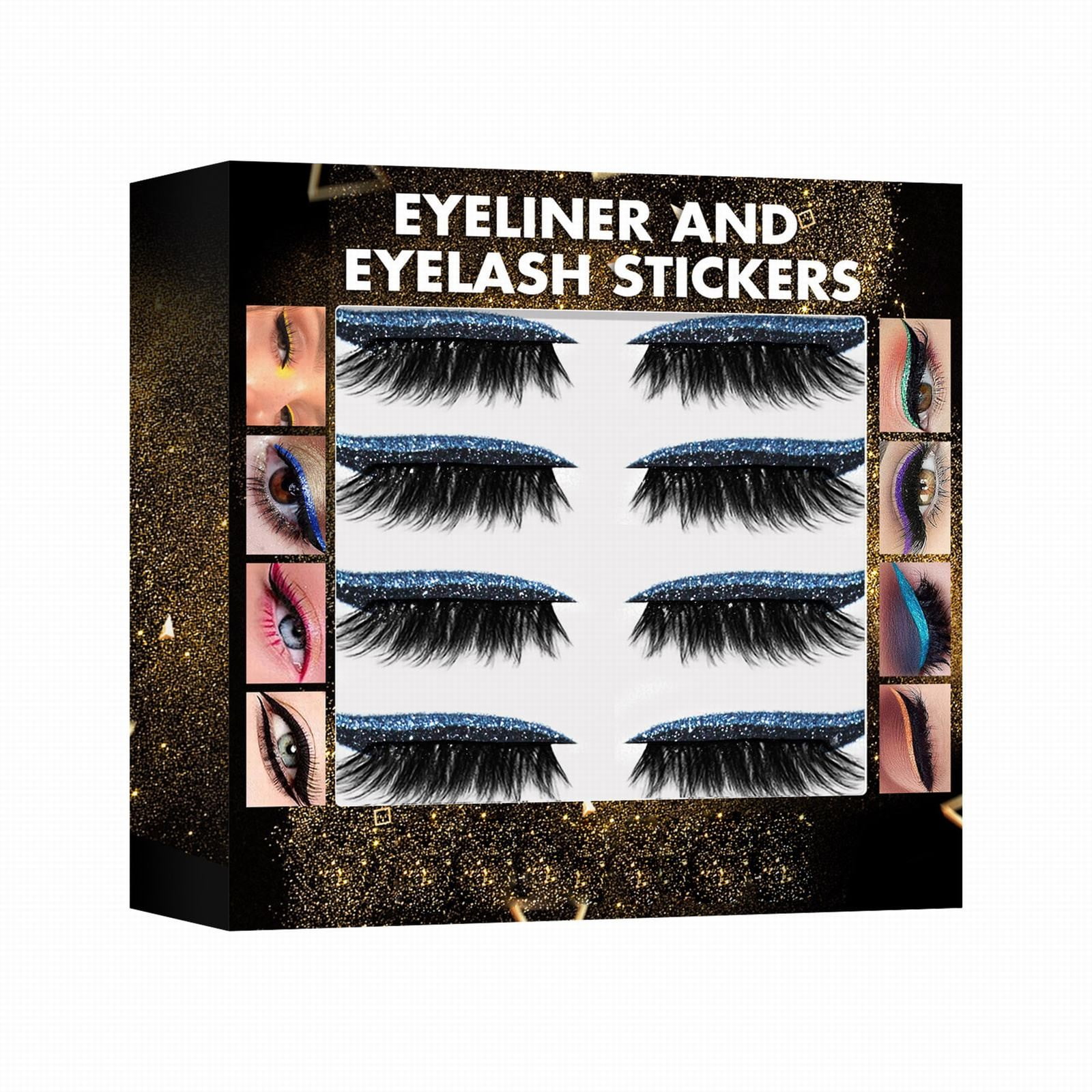 Newest Eyelashes Beauty Makeup And Eyelash Stickers 7 Color Glitter