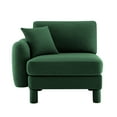 thumbnail image 1 of Newest Green Polyester Armless Sofa,Pillow, Modern Boucle Fabric Single Seater, 31.5 Inch Compact Design for Small Spaces, Includes Comfort Pillow, 1 of 5
