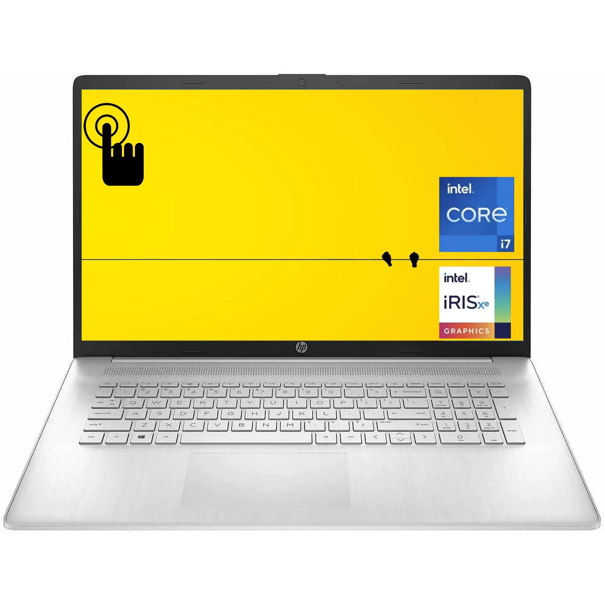 Newest HP 17.3" HD Touchscreen Laptop,Intel Core i7-1355U,16GB RAM 1TB SSD,Intel Iris Xe Graphics,Backlit Keyboard,Webcam,HDMI,Wi-Fi ,Bluetooth ,Windows 11 Pro,Silver