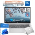 thumbnail image 1 of Newest HP 17.3" HD Touchscreen Laptop,Intel Core i7-1355U,16GB RAM,512GB SSD,Intel Iris Xe Graphics,Backlit Keyboard,Webcam,HDMI,Wi-Fi ,Bluetooth Windows 11 Pro,Silver, 1 of 5