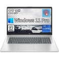 thumbnail image 1 of Newest HP 17.3" HD Touchscreen Laptop,Intel Core i7-1355U,32GB RAM,1TB SSD,Intel Iris Xe Graphics,Backlit Keyboard,Webcam,HDMI,Wi-Fi,Bluetooth ,Windows 11 Pro,Silver, 1 of 5