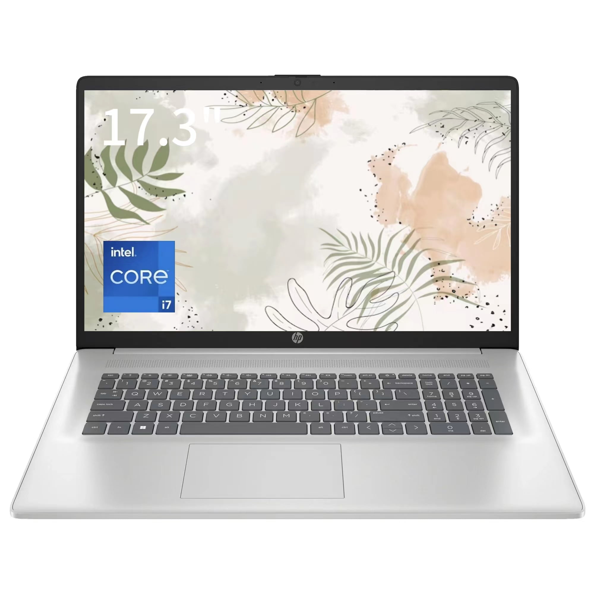 Newest HP 17 Laptop,17.3" FHD IPS Anti-glare,Intel Core i7-1355U 10 Cores,32GB RAM,1TB SSD,1TB HDD,Intel Iris Xe Graphics,Webcam,HDMI, Wi-Fi,Bluetooth 5, Windows 11 Home,Silver