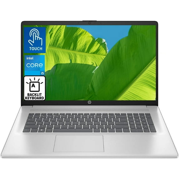 Newest HP 17 Laptop, 17.3" HD+Touchscreen Display,Intel Core i5-1335U Processor,32GB DDR4 RAM, 1TB SSD, Backlit Keyboard,Webcam, HDMI, Bluetooth, Type-C, Wi-Fi, Windows 11 Home, Silver