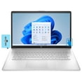 thumbnail image 1 of Newest HP 17z-cp000 17.3" 60Hz Touch HD+ Business Laptop (AMD Ryzen 5 5500U 6-Core, AMD Radeon, 16GB RAM, 1TB PCIe SSD + 2TB  HDD, WiFi 6, Bluetooth 5.2, HD Webcam, HDMI, Win 10 Pro) with Hub, 1 of 7