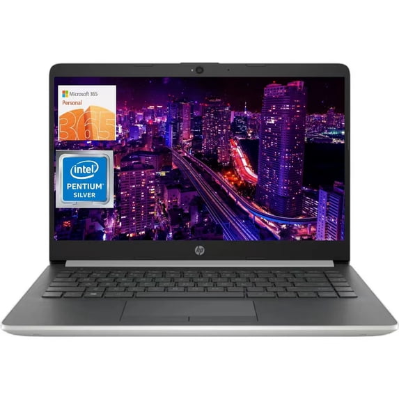 Newest HP Laptop, 14" FHD Display, Intel Pentium Silver N5030,4GB RAM, 64GB eMMC, Bluetooth, Wi-Fi, Windows 10 Home S Mode