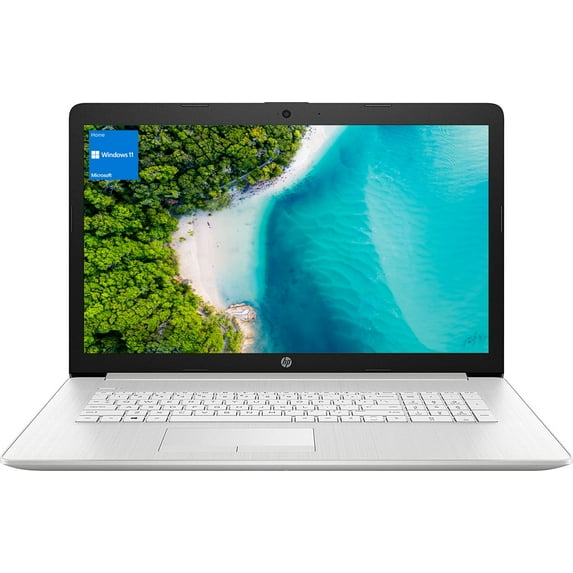 Newest HP Laptop, 17.3" HD+ Display, Intel Core i3-1115G4 Processor, 16GB RAM, 512GB PCIe SSD, Webcam, Bluetooth, Wi-Fi, HDMI, RJ-45, Windows 11 Home, Silver